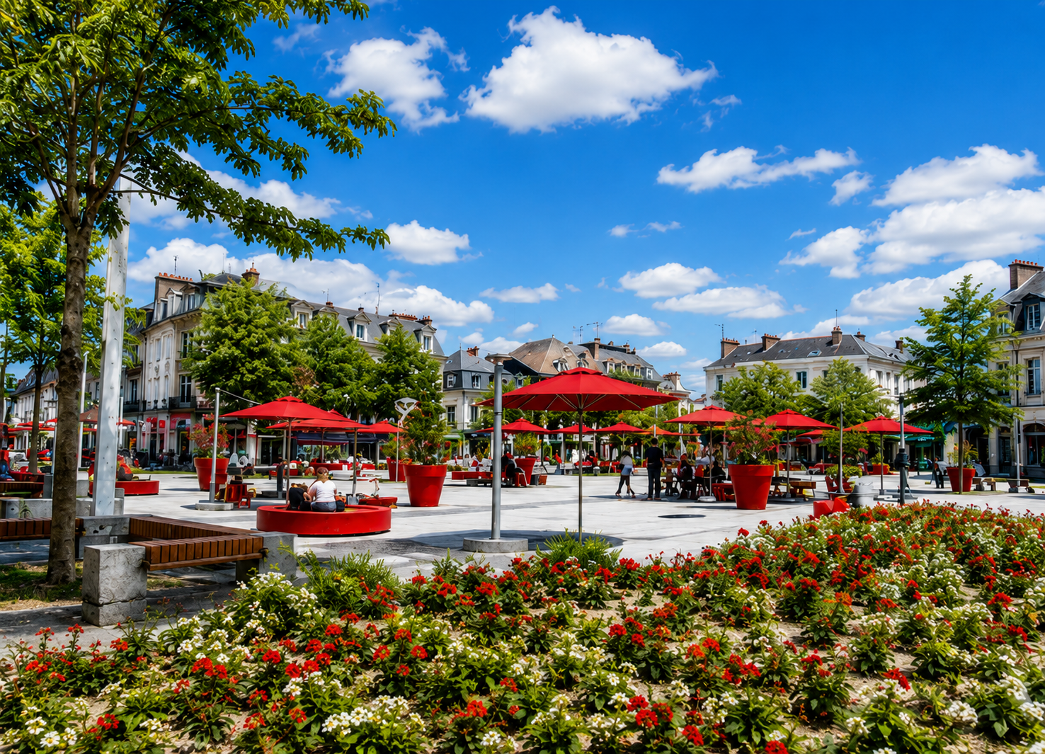 Place Travot à Cholet